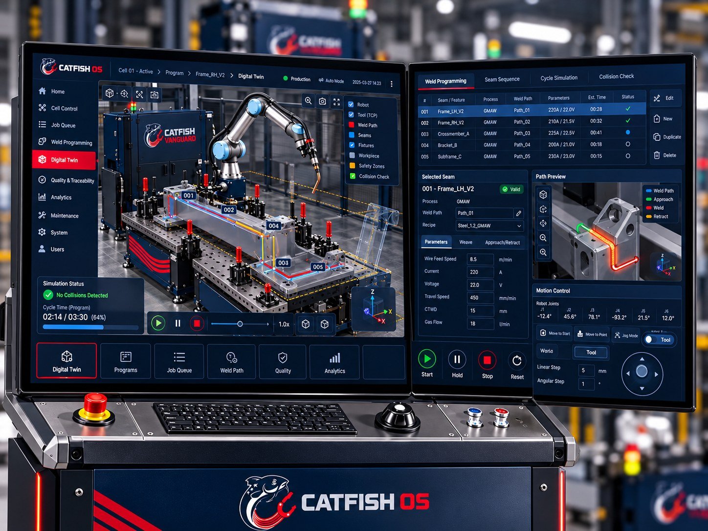 Catfish OS interface: Weld