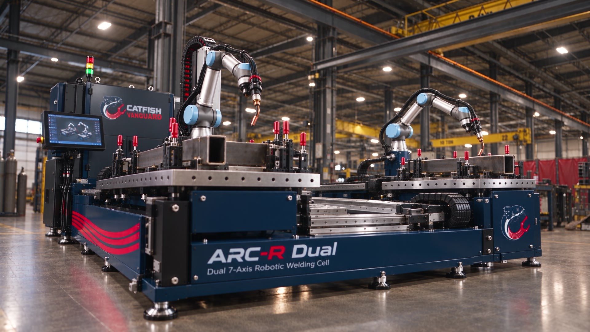 ARC-R Dual robotic welding cell with two W7 robots
