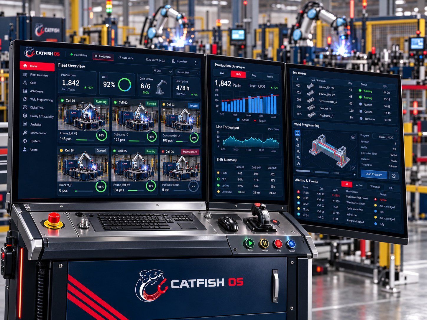 Catfish OS interface: Fleet