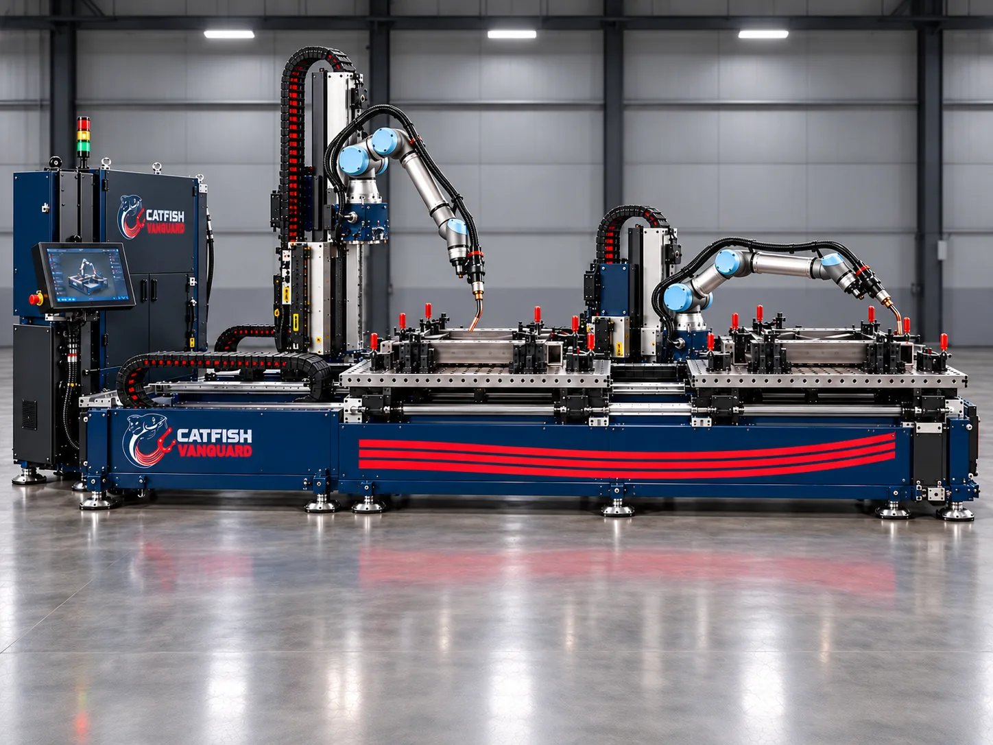 ARC-R Dual system with two W7 robots and external axes