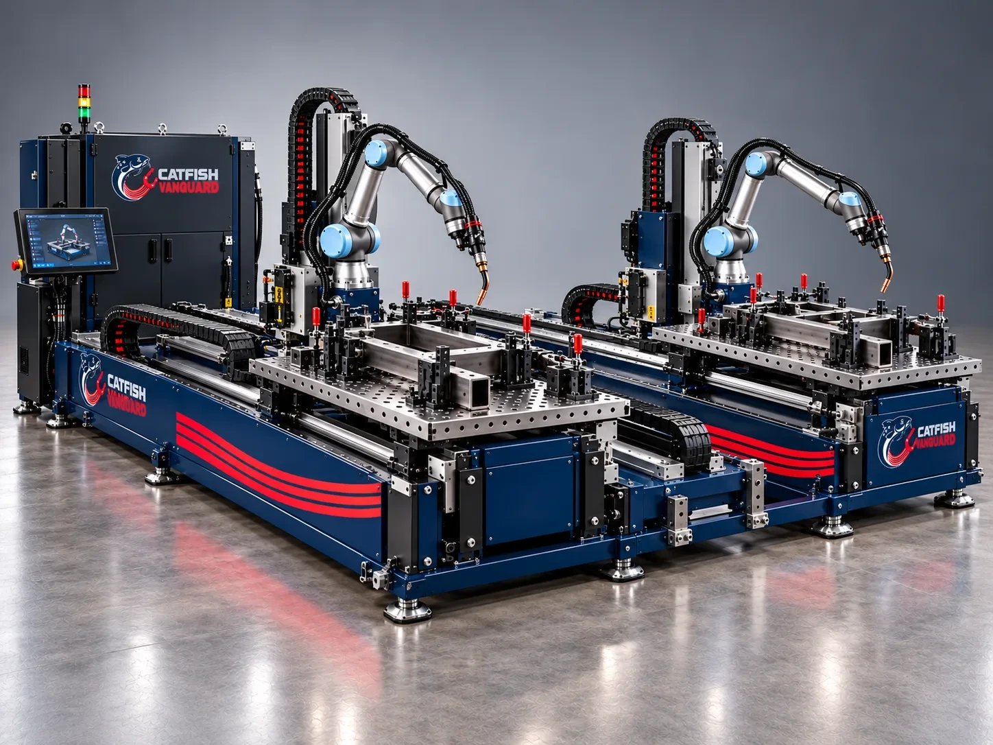 ARC-R Dual robotic welding cell with two W7 robots